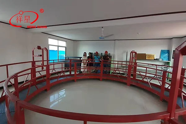 Circle suspended platform for chimney cleaning maintenance - Image 2