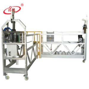 L shape suspended platform, 90 degree corner building gondola