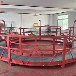 Circular suspended platform for chimney