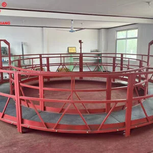 Circular suspended platform for chimney