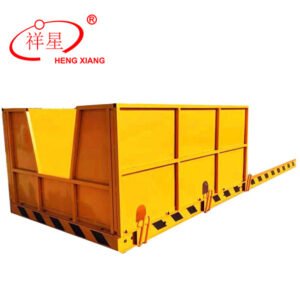 Unloading platform for high-rise building construction