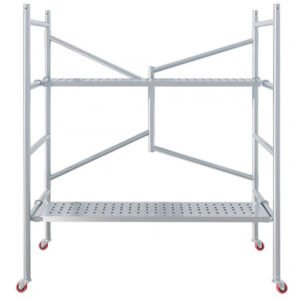 Foldable scaffolding platform, portable scaffold